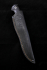 Нож Овод 2 дамаск торцевой рукоять черный граб резной + рог лося с гравировкой