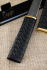 Нож Танто дамаск черный граб резной деревянные ножны на подставке