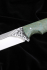 Нож №38 Х12МФ цельнометаллический рукоять карельская береза зеленая