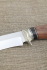 Нож Варан 95х18 рукоять мельхиор, черный граб и железное дерево 