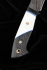 Нож Странник дамаск ламинированный с долом рукоять карбон G10 белая