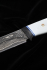 Нож Странник дамаск ламинированный с долом рукоять карбон G10 белая