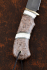 Нож Овод 2 Х12МФ карельская береза коричневая рог лося латунь