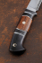 Нож Барс дамаск ламинированный, черный граб, железное дерево, карбон
