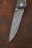 Нож складной Аист дамаск ламинированный  накладки железное дерево карбон