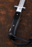 Нож Финка НКВД складная, сталь S390, рукоять накладки черный граб