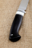 Нож Засапожный сталь RWL-34 рукоять черный граб акрил белый