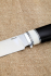 Нож Засапожный сталь RWL-34 рукоять черный граб акрил белый