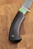 Нож Касатка большая филейный дамаск рукоять акрил зеленый черный граб 
