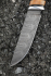Нож Штык дамаск карельская береза коричневая самшит
