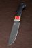Нож Легион-2 Х12МФ черный граб резной акрил красный