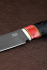 Нож Легион-2 Х12МФ черный граб резной акрил красный
