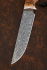 Нож Скала дамаск нержавеющий кость мамонта черный граб карельская береза мокуме-гане