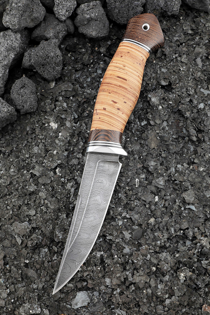 Нож Лань-2 дамаск рукоять береста