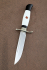 Ножи (Набор) Финка НКВД складная + фиксированная, сталь ELMAX белый акрил с красной звездой