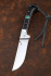 Нож складной Пчак сталь Х12МФ накладки черный граб с мусульманским значком