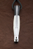 Нож Финка НКВД складная, сталь Х12МФ, рукоять накладки акрил белый+черный со звездой из серебра 925