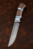 Нож Овод 2 Х12МФ карельская береза коричневая акрил белый