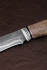 Нож Варан дамаск ламинированный карельская береза коричневая мельхиор
