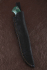 Нож Варан ламинированный дамаск карельская береза зеленая акрил коричневый