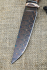 Нож Барс дамаск ламинированный с воронением, железное дерево, мокуме-гане